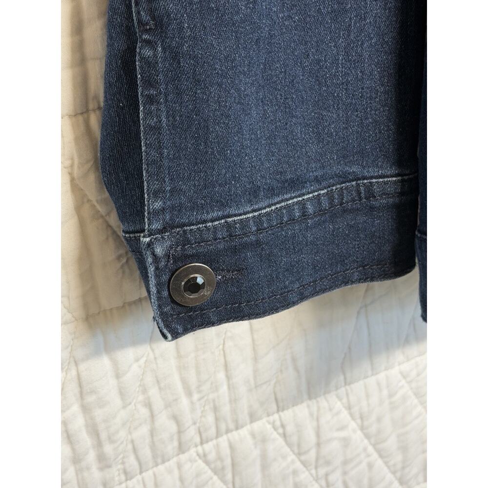 CATHERINES Added Dimensions vintage 1X Embellished Rhinestone Denim Jean Jacket - Picture 3 of 6